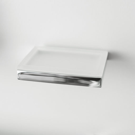 Edition K Soap Dish - Wall Mount - 5" Brass/Glass/Polished Chrome