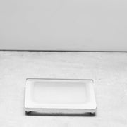 Luk 2 Soap Dish - Free Standing - 5" Brass/Glass/Polished Chrome