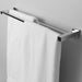 Cubic Double Towel Bar - Wall Mount - 24" Brass/Polished Chrome
