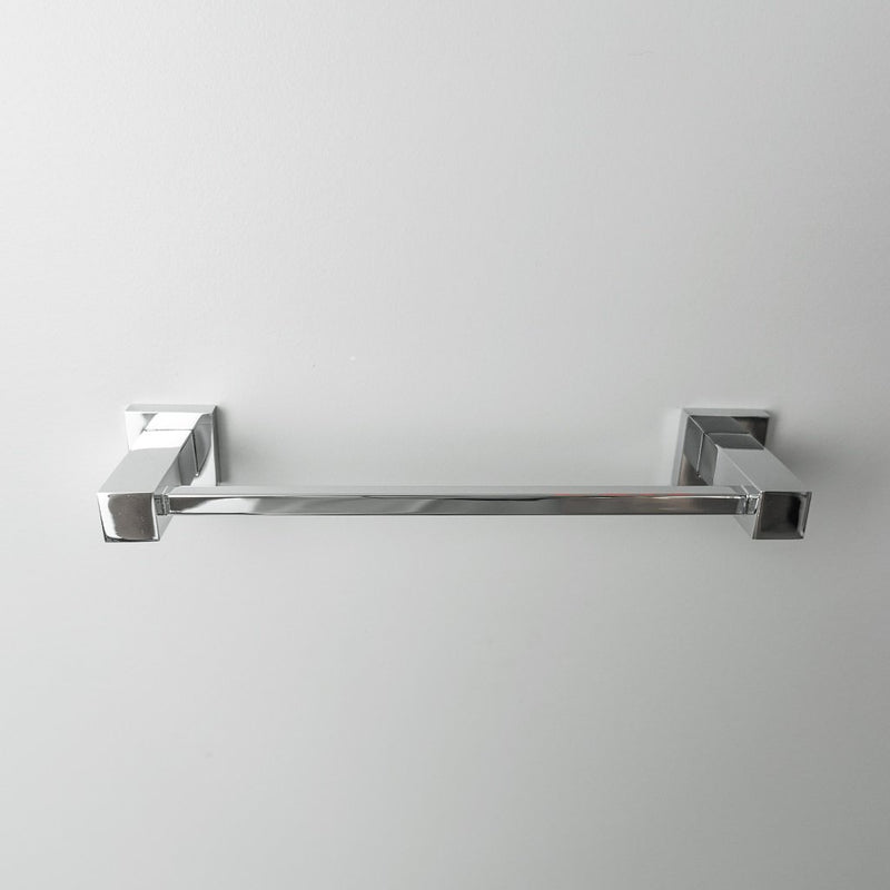 Cubic Single Towel Bar - Wall Mount Brass/Polished Chrome
