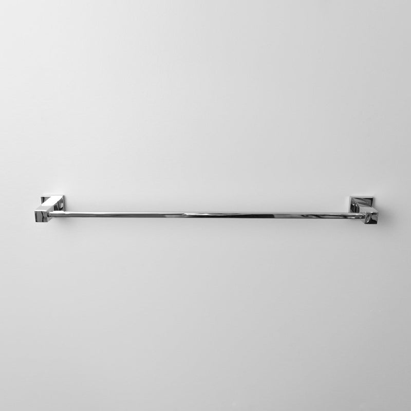 Cubic Single Towel Bar - Wall Mount Brass/Polished Chrome