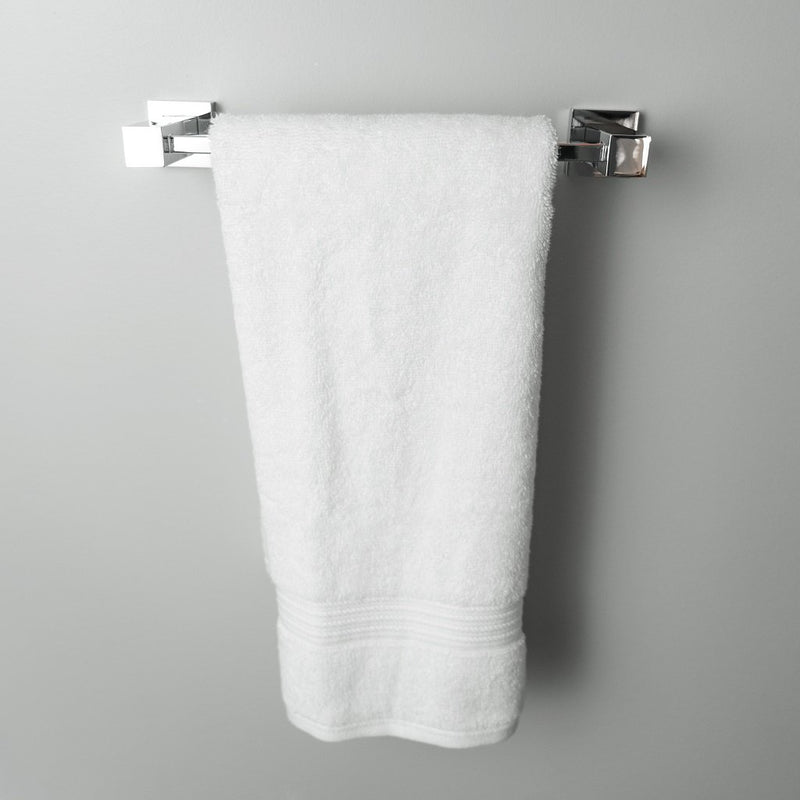 Cubic Single Towel Bar - Wall Mount Brass/Polished Chrome