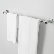 Cubic Single Towel Bar - Wall Mount Brass/Polished Chrome
