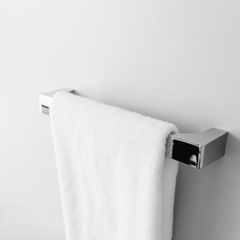 Edition K Single Towel Bar - Wall Mount Brass/Polished Chrome