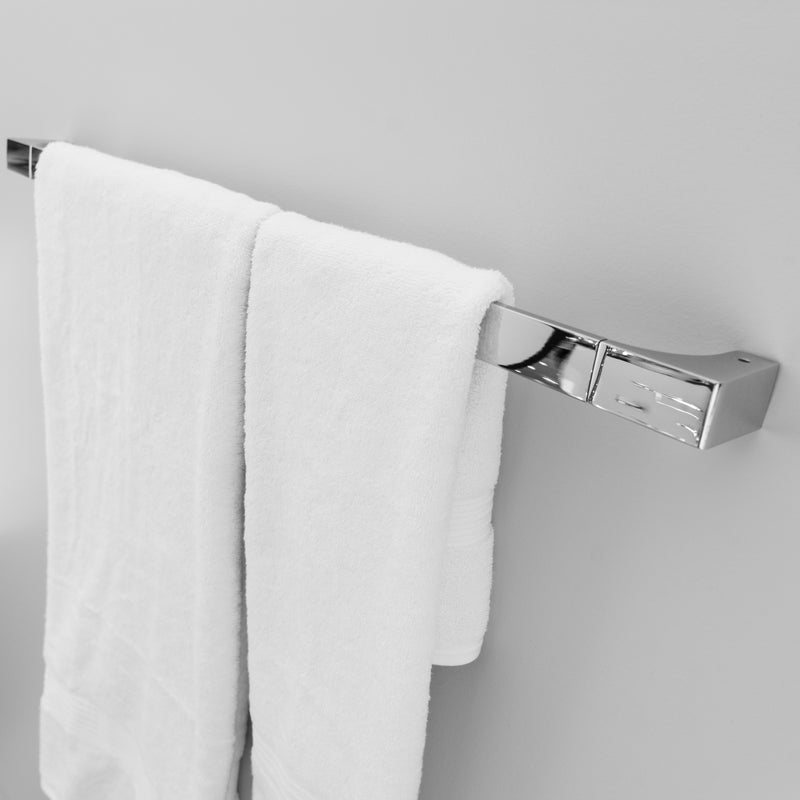 Edition K Single Towel Bar - Wall Mount Brass/Polished Chrome