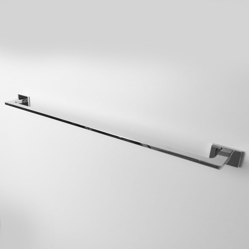 Luk 2 Single Towel Bar - Square Modern Wall Mount