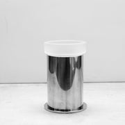 Bathroom Complements Toothbrush Holder - Free Standing - 3" Stainless Steel/Glass/Polished Chrome