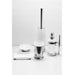 Bathroom Complements Toothbrush Holder - Free Standing - 3" Stainless Steel/Glass/Polished Chrome