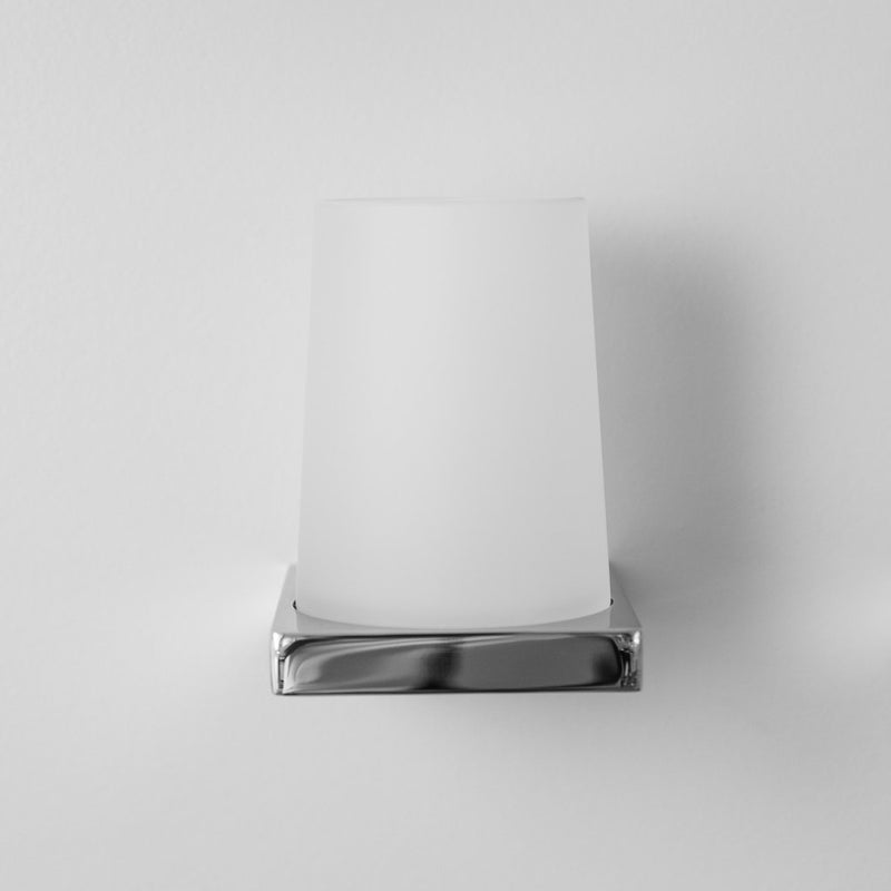 Edition K Toothbrush Holder - Wall Mount - 5" Brass/Glass/Polished Chrome