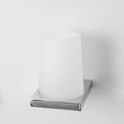 Edition K Toothbrush Holder - Wall Mount - 5" Brass/Glass/Polished Chrome