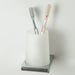 Edition K Toothbrush Holder - Wall Mount - 5" Brass/Glass/Polished Chrome