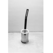 Bathroom Complements Toilet Brush Holder - Free Standing - 4" Stainless Steel/Glass/Polished Chrome