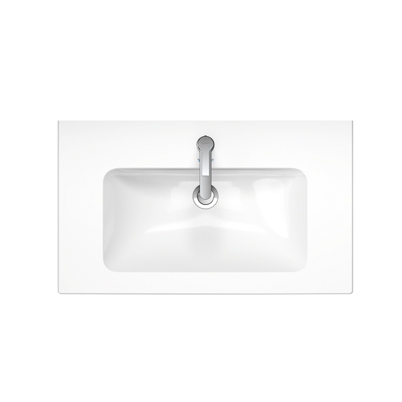 ME By Starck Integrated Vanity Sink - Single Hole - 33" Ceramic/White