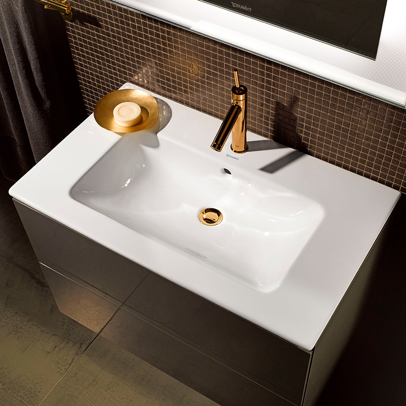 ME By Starck Integrated Vanity Sink - Single Hole - 33" Ceramic/White