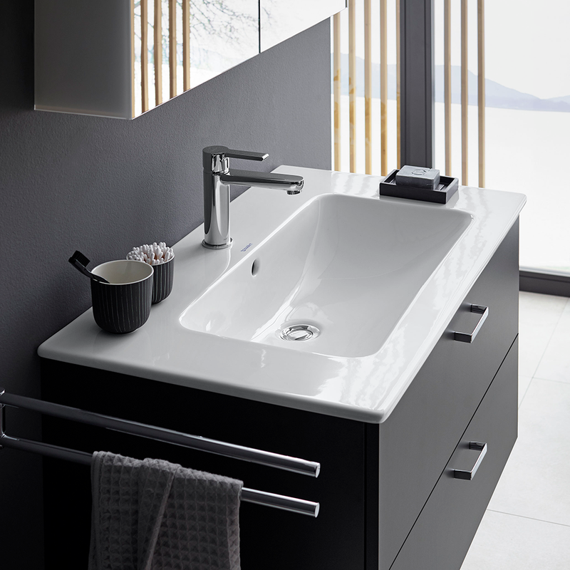 ME By Starck Integrated Vanity Sink - Single Hole - 33" Ceramic/White