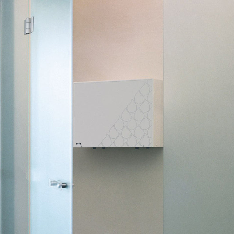 Nuvola Smart Power 45 Complete 208V External Kit Steam Generators - Wall Or Free Installation - 20" Crystal Glass/Metal/White Glass