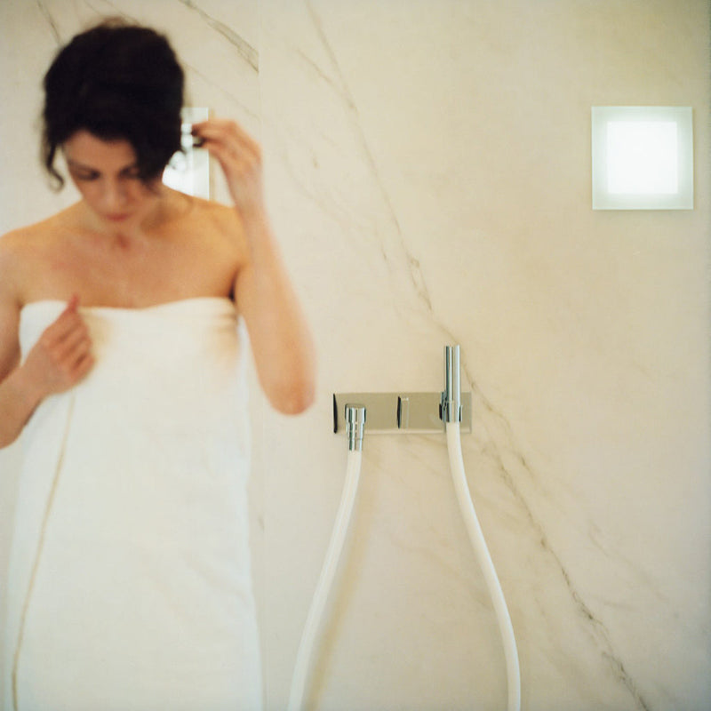 Nuvola Smart Power 45 Complete 208V External Kit Steam Generators - Wall Or Free Installation - 20" Crystal Glass/Metal/White Glass