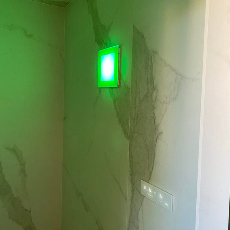 Nuvola Smart Power 45 Complete 208V External Kit Steam Generators - Wall Or Free Installation - 20" Crystal Glass/Metal/White Glass