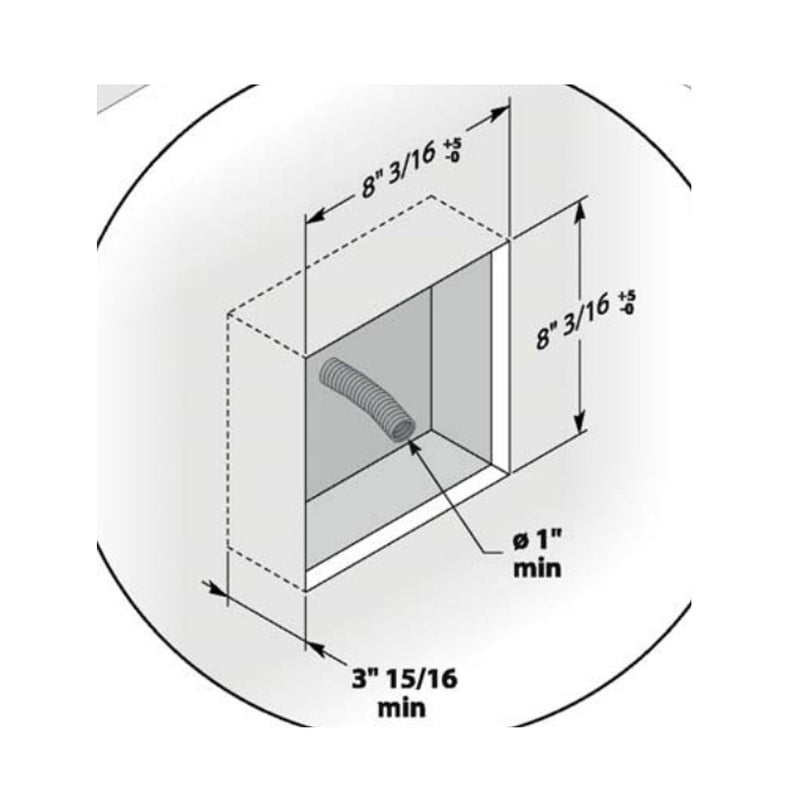 Nuvola Smart Power 45 Complete 208V External Kit Steam Generators - Wall Or Free Installation - 20" Crystal Glass/Metal/White Glass