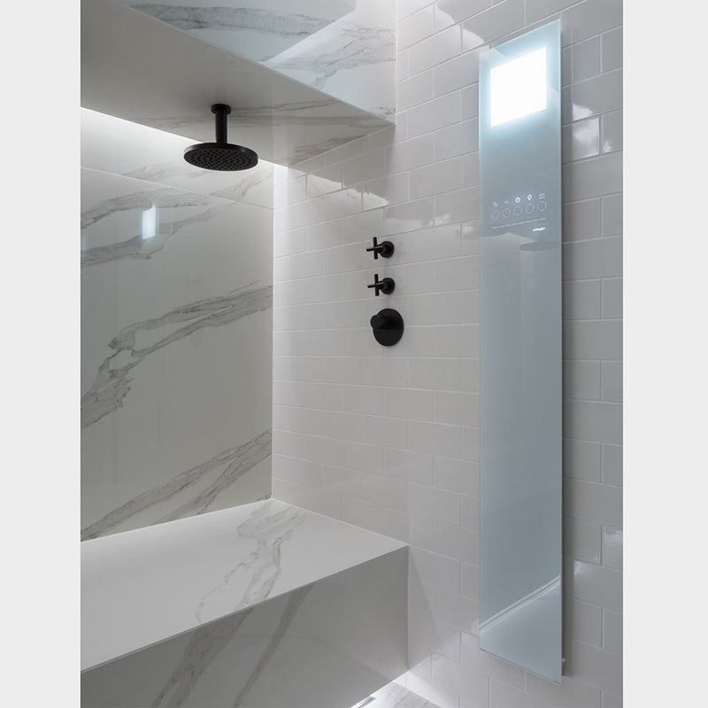 Touch&Steam Smart 45 Integrated 208V Internal Steam Generators - Wall Mount - 10" Tempered Glass/Glass