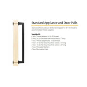 Trail Appliance Pull Handle - Rectangular Modern Appliance Mount