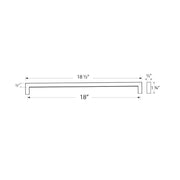 Warwick Appliance Pull Handle - Square Modern Appliance Mount
