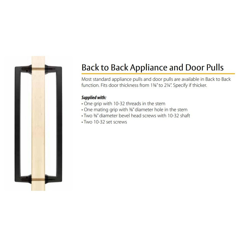 Warwick Appliance Pull Handle - Square Modern Appliance Mount