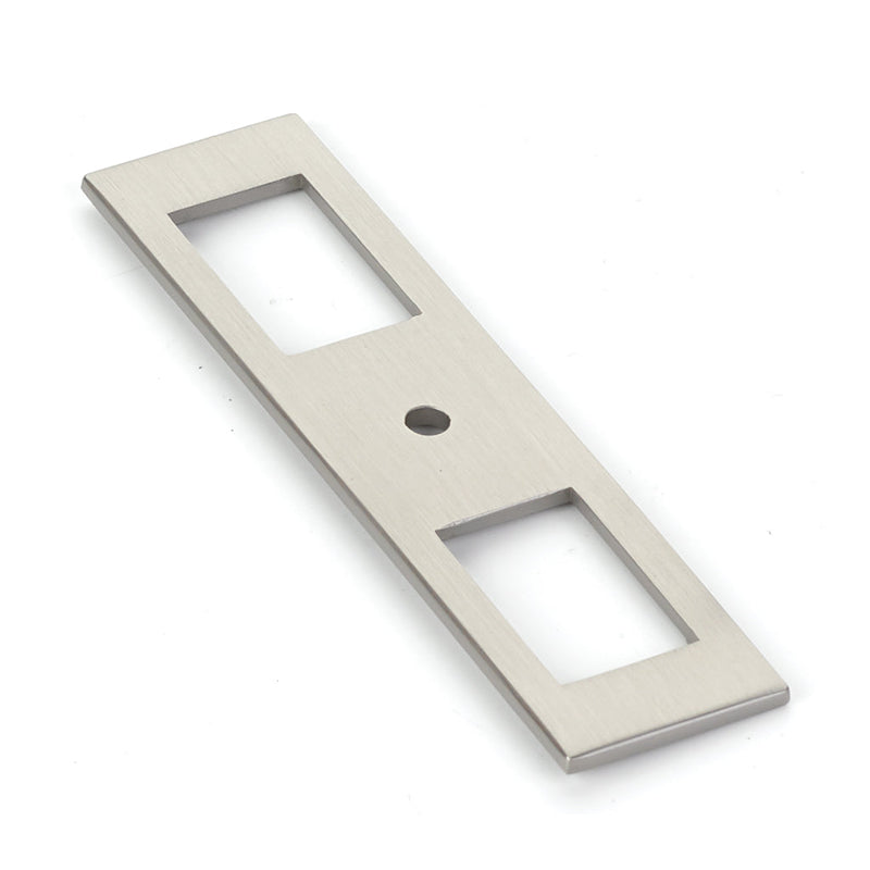 Mod Hex Cabinet Knob - Cabinet Mount - 4" Brass/Satin Nickel