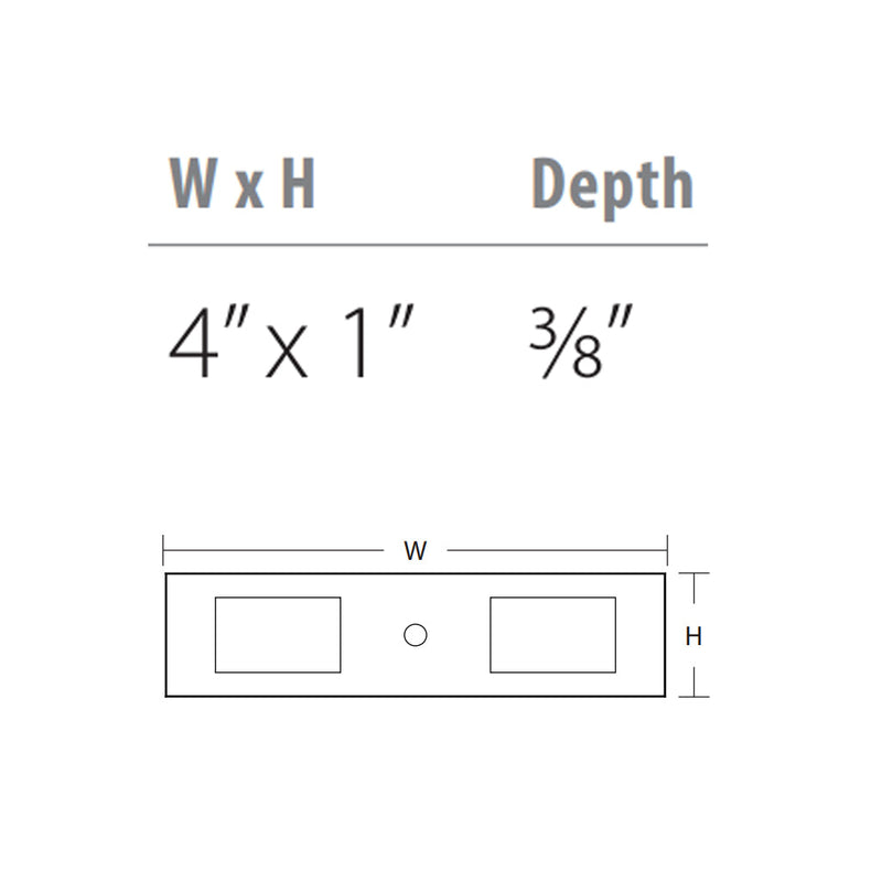 Mod Hex Cabinet Knob - Cabinet Mount - 4" Brass/Satin Nickel