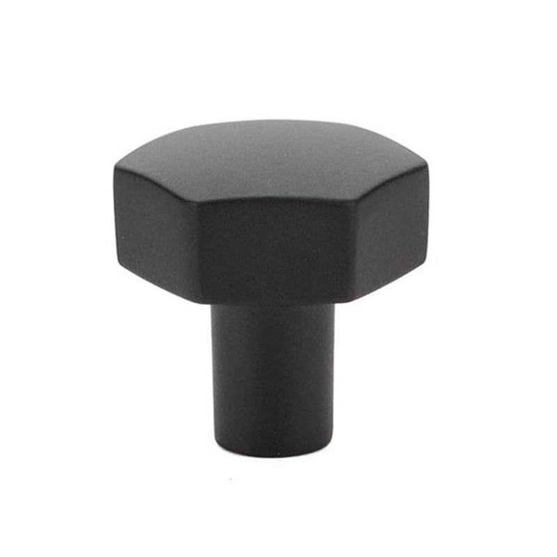 Mod Hex Cabinet Knob - Cabinet Mount - 4" Brass/Flat Black