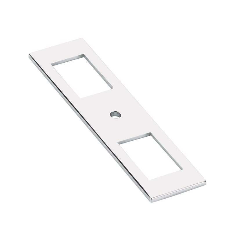 Mod Hex Cabinet Knob - Cabinet Mount - 4" Brass/Polished Chrome