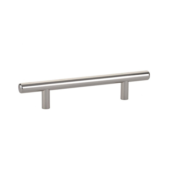 Bar Cabinet Pull Handle - Cabinet Mount - 6" Brass/Polished Nickel