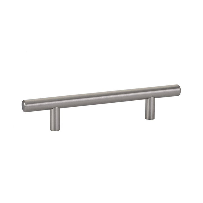 Bar Cabinet Pull Handle - Cabinet Mount - 6" Brass/Satin Nickel