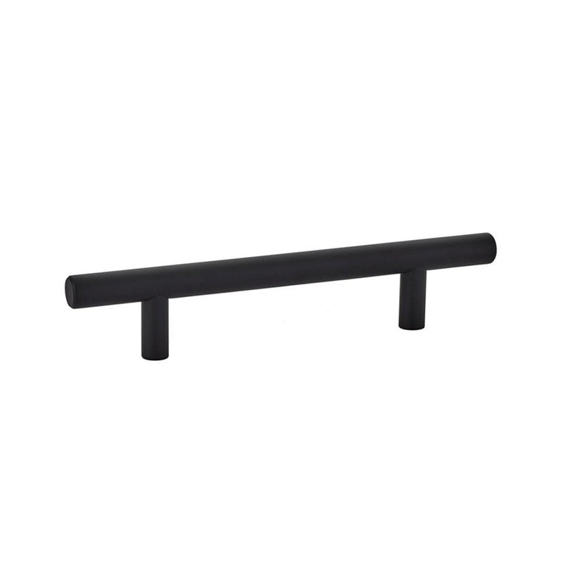 Bar Cabinet Pull Handle - Cabinet Mount - 6" Brass/Flat Black