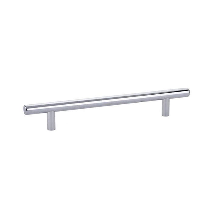 Bar Cabinet Pull Handle - Cabinet Mount - 6" Brass/Polished Chrome