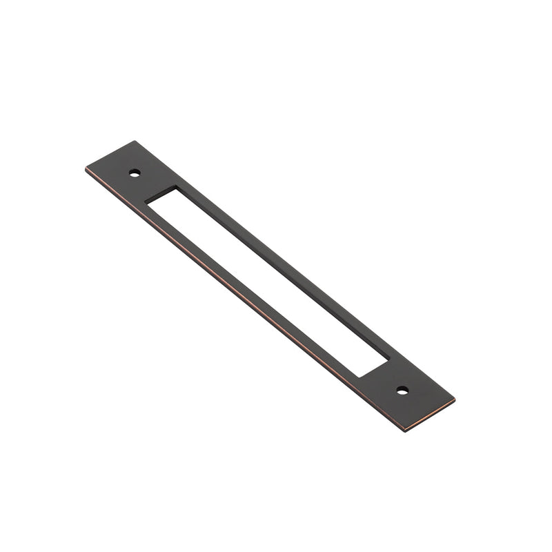 Jasper Cabinet Pull Handle - Cabinet Mount - 6" Brass/Oil Rubbed Bronze