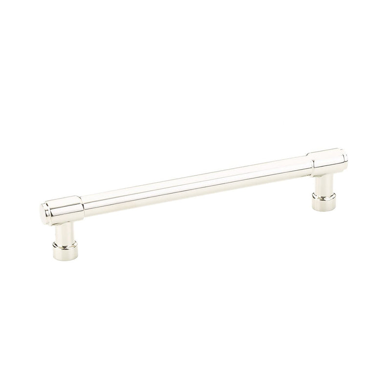 Jasper Cabinet Pull Handle - Cabinet Mount - 6" Brass/Polished Nickel