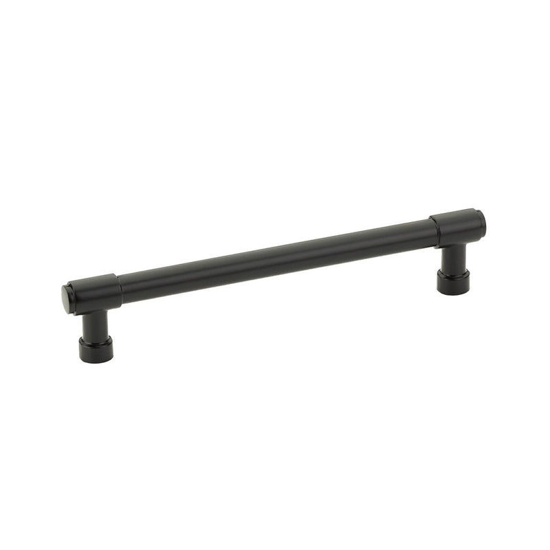 Jasper Cabinet Pull Handle - Cabinet Mount - 6" Brass/Flat Black