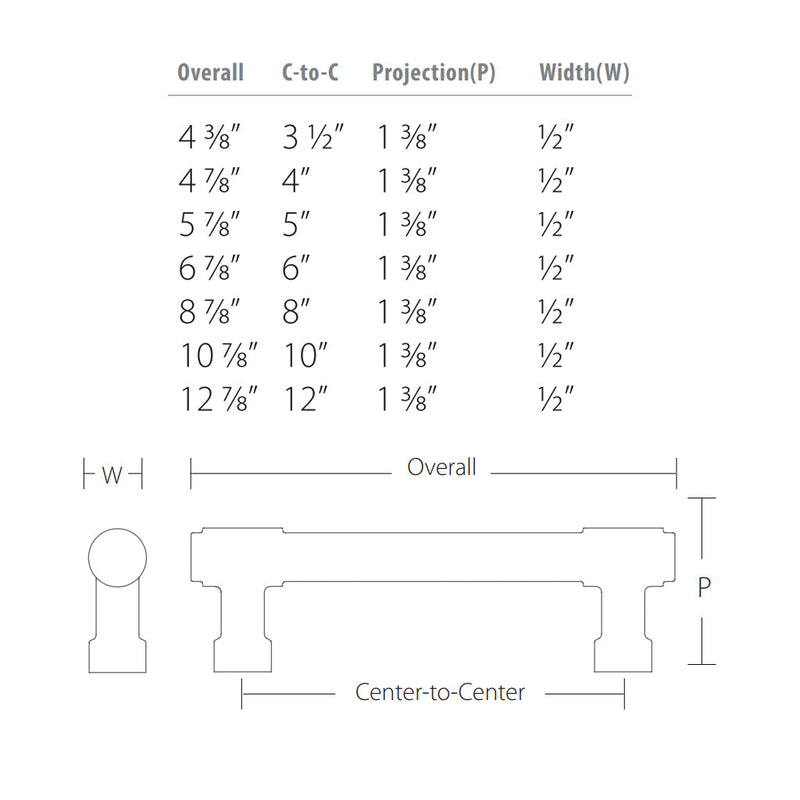 Jasper Cabinet Pull Handle - Cabinet Mount - 6" Brass/Polished Chrome