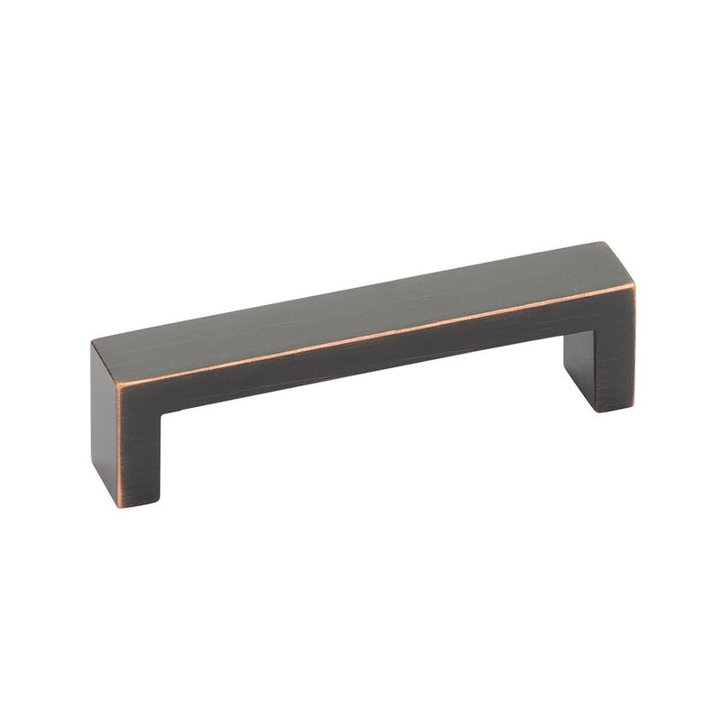 Keaton Cabinet Pull Handle - Cabinet Mount - 4" Brass/Oil Rubbed Bronze