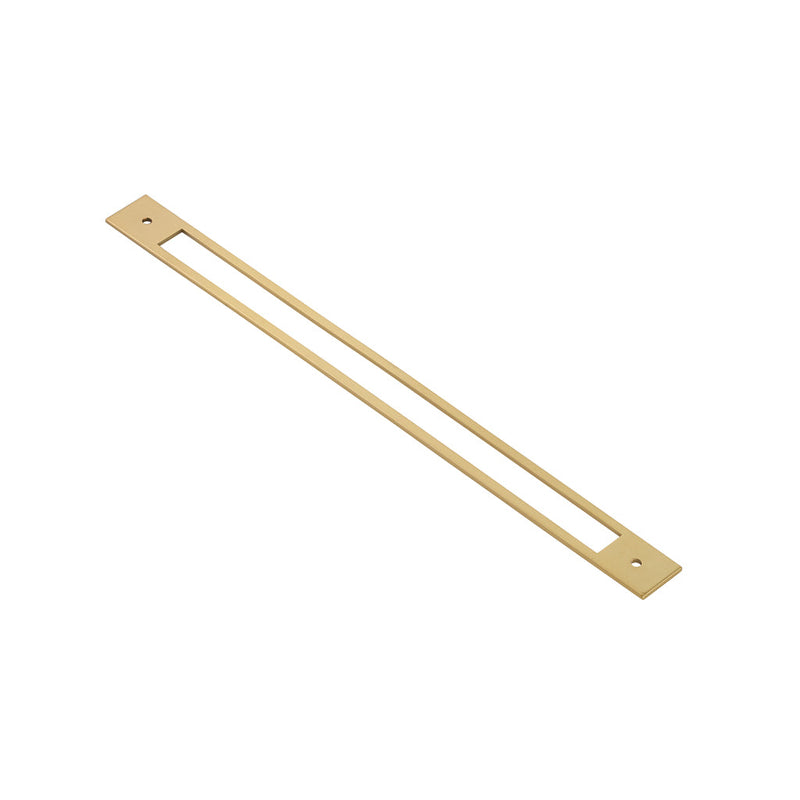 Mod Hex Cabinet Pull Handle - Cabinet Mount - 12" Brass/Satin Brass