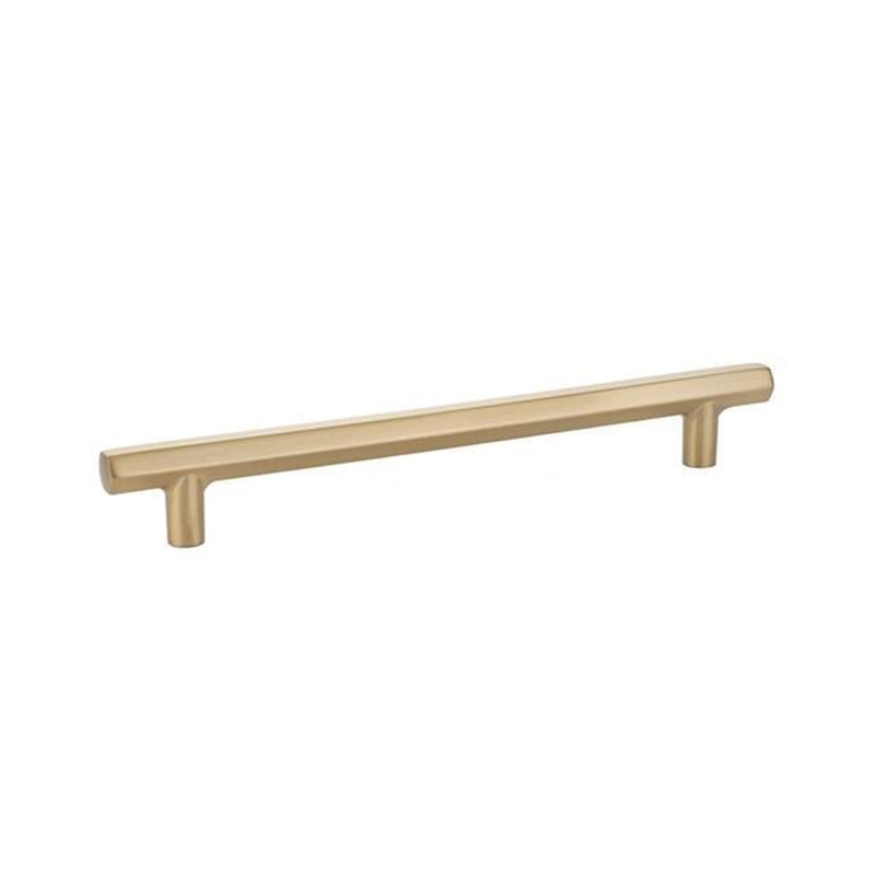 Mod Hex Cabinet Pull Handle - Cabinet Mount - 12" Brass/Satin Brass