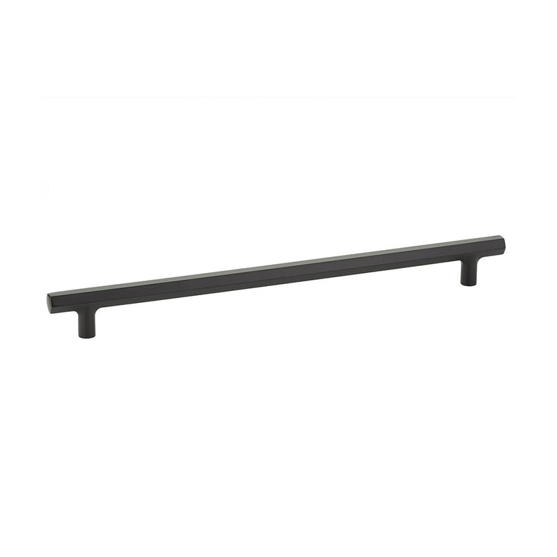 Mod Hex Cabinet Pull Handle - Cabinet Mount - 12" Brass/Flat Black