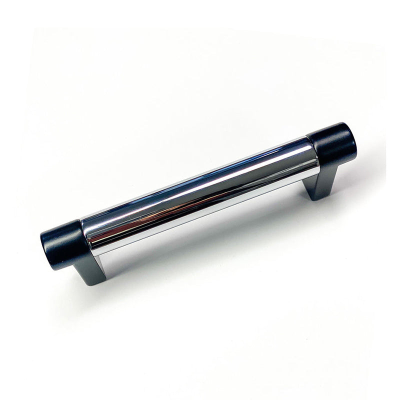 Select Stem Knurled Bar Cabinet Pull Handle - Cabinet Mount - 3" Brass/Flat Black/Polished Chrome