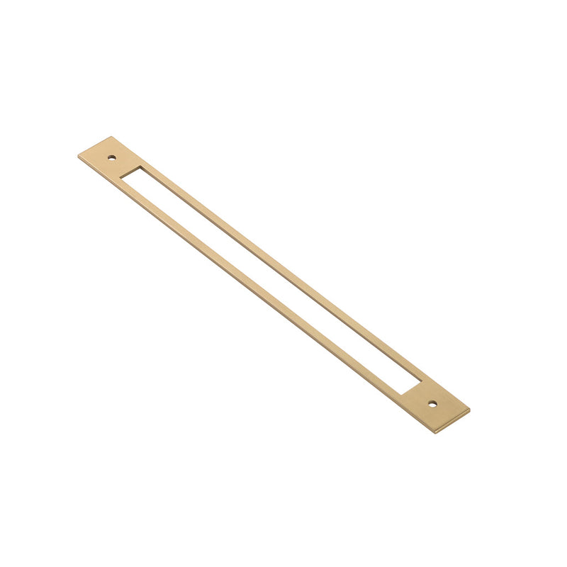 Warwick Cabinet Pull Handle - Cabinet Mount - 10" Brass/Satin Brass