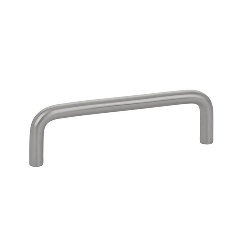 Wire Cabinet Pull Handle - Cabinet Mount - 4" Brass/Satin Nickel