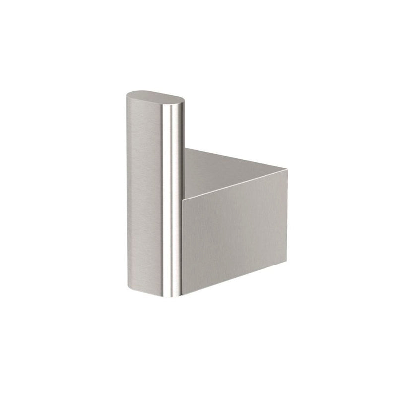 A-Line Single Hook - Wall Mount - 2" Brass/Satin Nickel