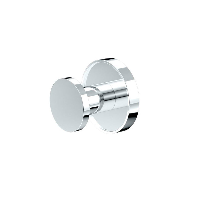 Sky Single Hook - Wall Mount - 2" Brass/Polished Chrome