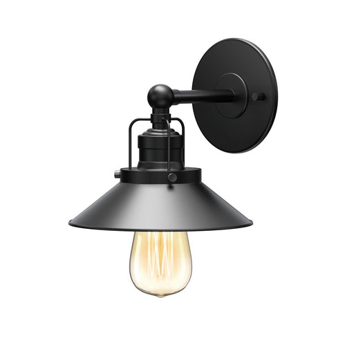Farmhouse Single Light - Wall Mount - 7" Steel/Matt Black