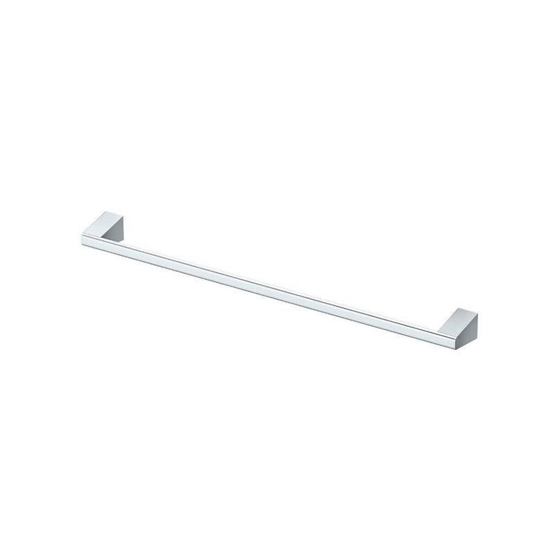 A-Line Single Towel Bar - Wall Mount - 24" Brass/Polished Chrome